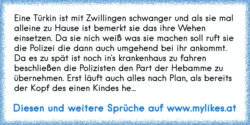 40++ Schwanger und alleine sprueche , Eine Türkin ist mit Zwillingen schwanger und als sie mal alleine zu Hause ist bemerkt sie das